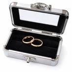 Vaderdag en moederdag kado koffertje doosje aluminium, Ophalen of Verzenden, Nieuw, Cadeaudoos