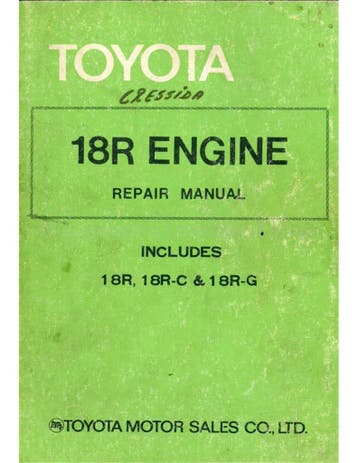 1977 TOYOTA MOTOR WERKPLAATSHANDBOEK ENGELS, Auto diversen