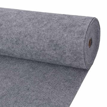 vidaXL Tapijt Grijs 1,2 x 15 m Polyester, Verzenden, Nieuw