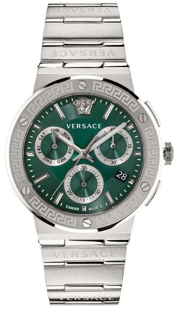 Versace VEZ900121 Greca Logo horloge 43 mm, Sieraden, Tassen en Uiterlijk, Horloges | Heren, Polshorloge, Nieuw, Overige merken