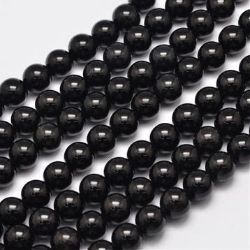 10 x edelsteen kralen van eyeless obsidian – 10 mm – kle, Ophalen of Verzenden, Nieuw, Kraal