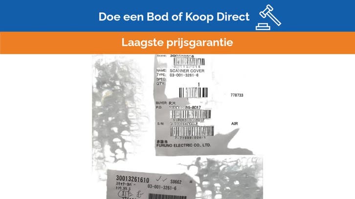 Bieden: Furuno river radar scanner cover white - 03-001-326, Watersport en Boten, Navigatiemiddelen en Scheepselektronica, Radar