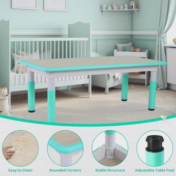 Verstelbare Kinder Tafel met 6 Stoelen - Knutseltafel & Spee, Verzenden, Nieuw