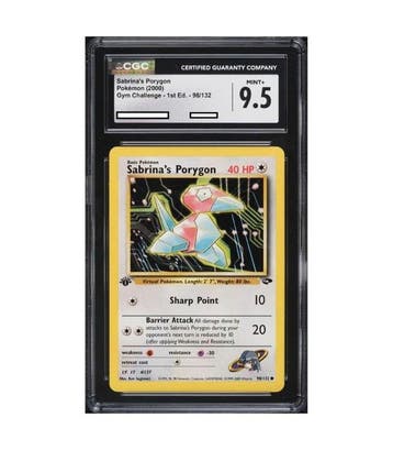 Graded card - Sabrinas Porygon #098 - *First Edition* - Gym, Nieuw