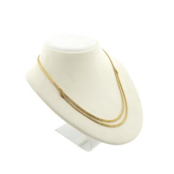 Gouden omega collier (Ketting), Ophalen of Verzenden, Gebruikt, Goud, Goud