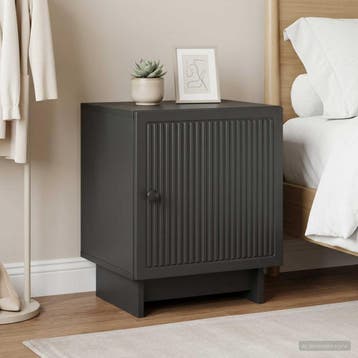 vidaXL Nachtkastje 2 st Zwart 43 x 34,5 x 50 cm Bewerkt hout, Huis en Inrichting, Slaapkamer | Nachtkastjes, Minder dan 45 cm