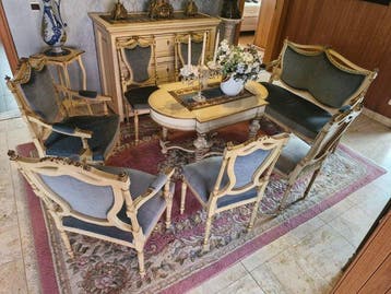 Fauteuil (7) - Hout - 7-delige Louis XVI set