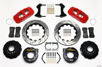 Wilwood AERO4 Rear P-Brake Kit 14.00in Drill Red Big Ford, Ophalen of Verzenden, Nieuw