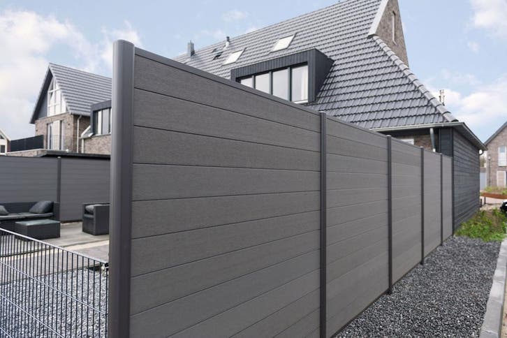Hoogwaardige Composiet Schuttingen van Evo-Wood, Tuin en Terras, Schuttingen, 6 meter of meer, Nieuw, Kunststof, 1 tot 2 meter