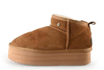 Warmbat Boots in maat 41 Cognac, Kleding | Dames, Schoenen, Overige kleuren, Verzenden, Overige typen, Zo goed als nieuw