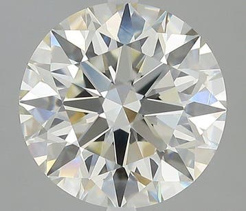 1 pcs Diamant (Natuurlijk) - 2.55 ct - Rond - J - IF -, Nieuw