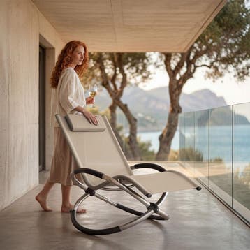 Ligbed Paulina ergonomisch, opvouwbaar, 150 kg - beige, Verzenden, Nieuw