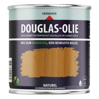 Douglas olie | Hermadix | 750 ml (Naturel, Mat, Waterbasis), Doe-het-zelf en Verbouw, Verf, Beits en Lak, Nieuw, Verzenden