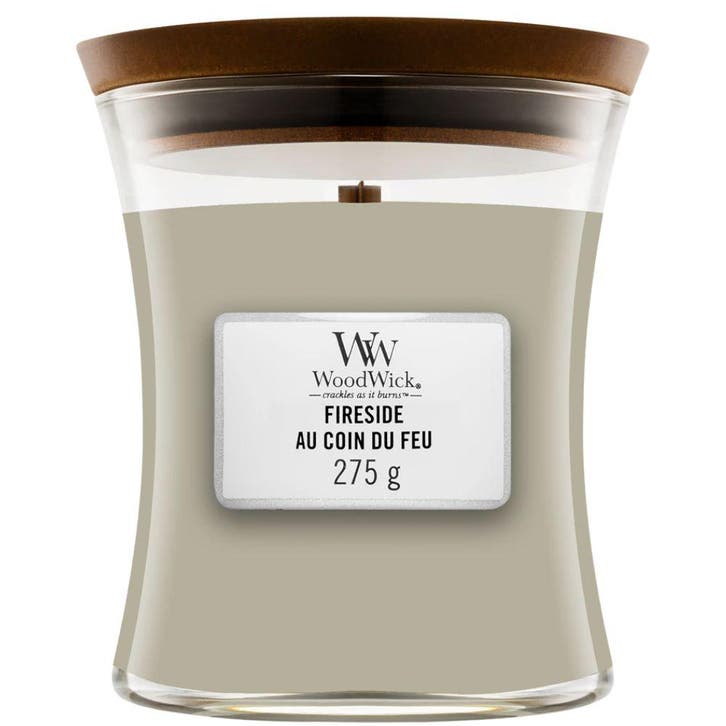 WoodWick Fireside Medium Candle - 275gr, Sieraden, Tassen en Uiterlijk, Uiterlijk | Haarverzorging, Overige typen, Nieuw, Ophalen of Verzenden