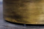 Bone Inlay Salontafel HARMONY NATURE 60cm Rond Zwart Wit, Ophalen of Verzenden, Nieuw