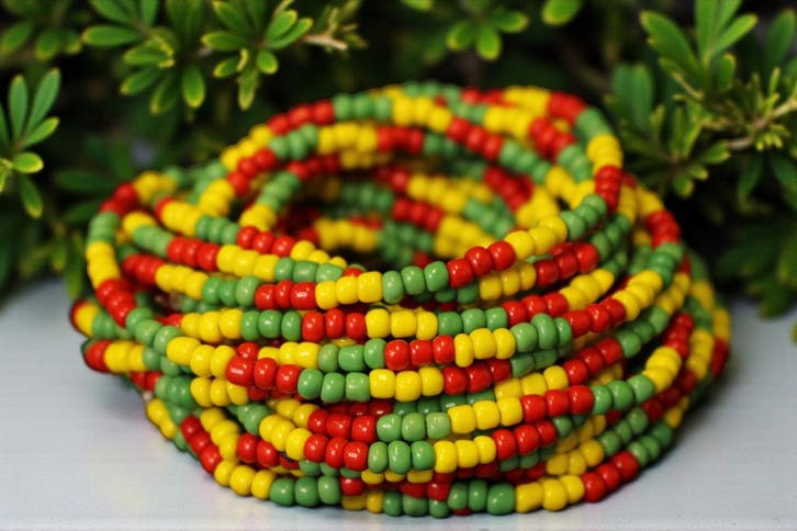 Waist Beads / Afrikaanse Heupketting - IMUDIASE - Multicolou, Sieraden, Tassen en Uiterlijk, Kettingen, Nieuw, Ophalen of Verzenden