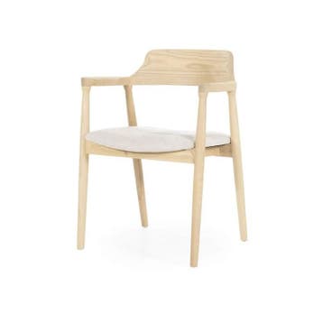 Stoel Yorick - Naturel - 96226 - eetkamerstoelen, Nieuw, Stof