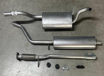 Complete uitlaat Einddemper + Middendemper Fiat Punto 1.2 16, Verzenden, Nieuw