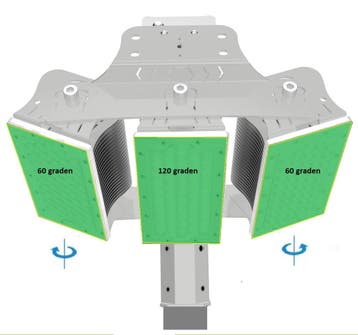 VOCARE XLT 150W ON-TOP groen 520NM LED lichtmast armatuu..., Nieuw