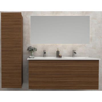 Badkamermeubel Elina Warm Eiken 120CM (Badkamermeubels), Ophalen of Verzenden, Nieuw