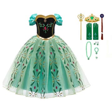 Frozen Anna jurk + Accessoires- maat 92 tm 140, Ophalen of Verzenden, Nieuw, 110 t/m 116, Meisje