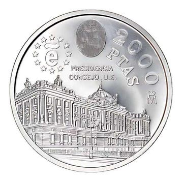 Spanje. 2000 Pesetas Real Casa de la Moneda de Madrid. 1995.