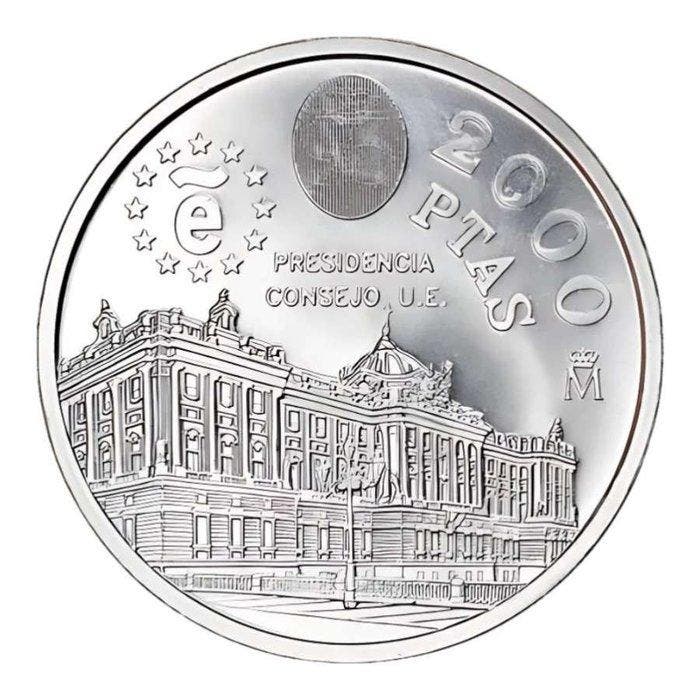 Spanje. 2000 Pesetas Real Casa de la Moneda de Madrid. 1995., Postzegels en Munten, Munten | Europa | Niet-Euromunten