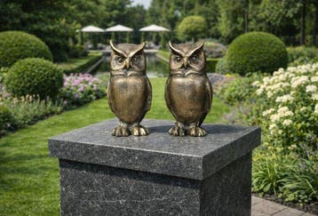 Beeld, Iron Owls - 2.5kg - 16 cm - IJzer - 2026, Antiek en Kunst