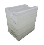 Container - Plastic - Vier lades voor de vliegtuigtrolley.