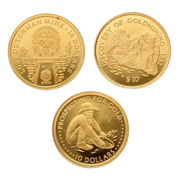 Fiji, Salomonseilanden, Cookeilanden. 10 Dollars 1998/2006 -