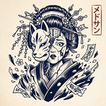 MEDSAN - Fragmented Kitsune Geisha () - UNIQUE EDITION