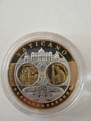 Vaticaan. Silver medal 2002, European Currency - 20 gr.