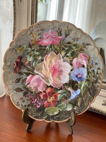 Limoges. Laviolette. - FARGE. - Bord - Superbe assiette