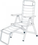 ViaMondo Premium Voetenbank Rosso, Caravans en Kamperen, Kampeeraccessoires, Ophalen of Verzenden, Nieuw