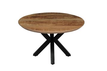 Salontafel Mangohout Tess Rond 90 cm, Verzenden, Rond, Nieuw, Industriële meubels