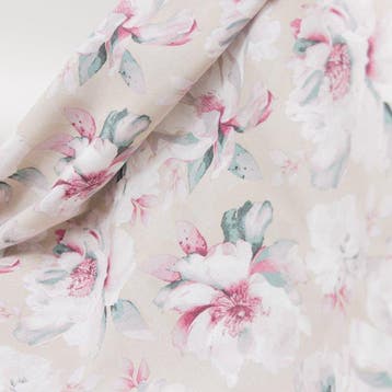 BA220 - Romantische bloemmotief meubelstof – Roze
