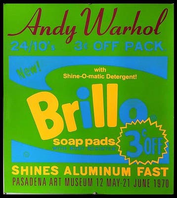 Andy Warhol (after) - Manifesto, Poster Arte Andy Warhol -