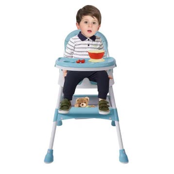 2-in-1 Kinderstoel Baby en Peuter met Voetsteun en Dienblad, Verzenden, Nieuw