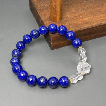 Snijwerk, Bracelet - 65 mm - Lapis Lazuli, Kristal