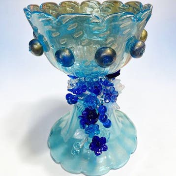 Tafelmiddenstuk - Murano-glas H 24 cm Artistieke Florale