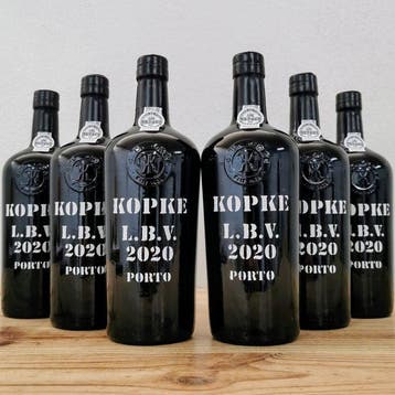 2020 Kopke - Late Bottled Vintage Port - Douro - 6 Flessen, Nieuw