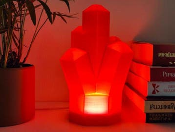LEGO Custom Item - Lighted LEGO Rock 1 x 1 Crystal 5 Point, Nieuw
