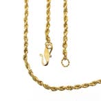 22 Karaat gouden gedraaide schakelketting, Ophalen of Verzenden, Gebruikt, Overige kleuren, Goud