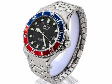 AKOR Le Locle Swiss - Riviera Tricolore Automatique - Heren, Nieuw