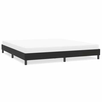 vidaXL Bedframe zonder matras 200x220 cm fluweel zwart, Verzenden, Zwart, Stof, Nieuw