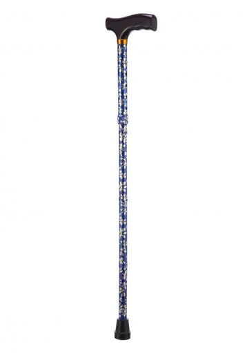Opvouwbare wandelstok - gebloemd hoogte 74 - 84 cm, Ophalen of Verzenden, Nieuw