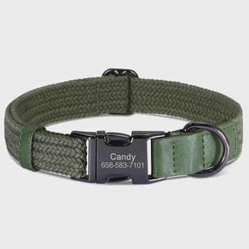 Gepersonaliseerde Hondenhalsband met Naam Gravering - Duurza, Dieren en Toebehoren, Verzenden, Nieuw