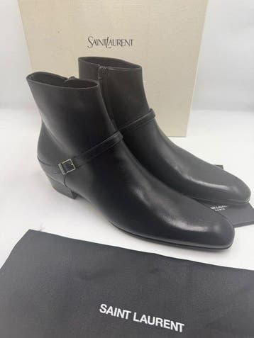 Saint Laurent - Enkellaarsjes - Maat: EU 42, Nieuw