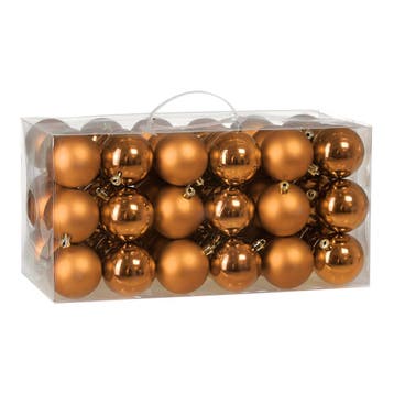 Kerstballen Koper 54-delig (Kerst artikelen, Interieur), Diversen, Verzenden, Nieuw