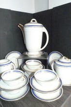 Limoges - Koffieservies voor 6 (18) - Biscuit porselein
